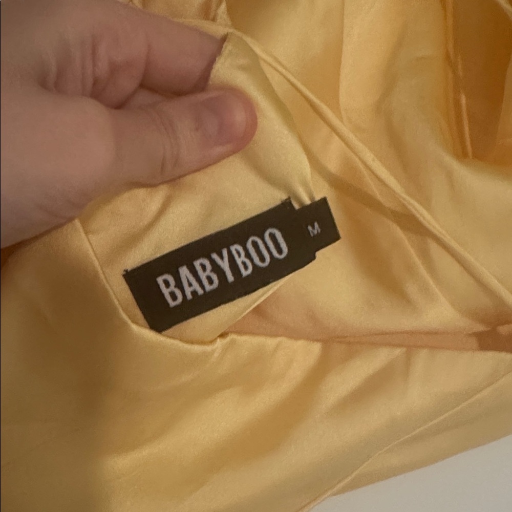 Babyboo - misha silky cowl maxi - lemon - medium nwot - Picture 9 of 9